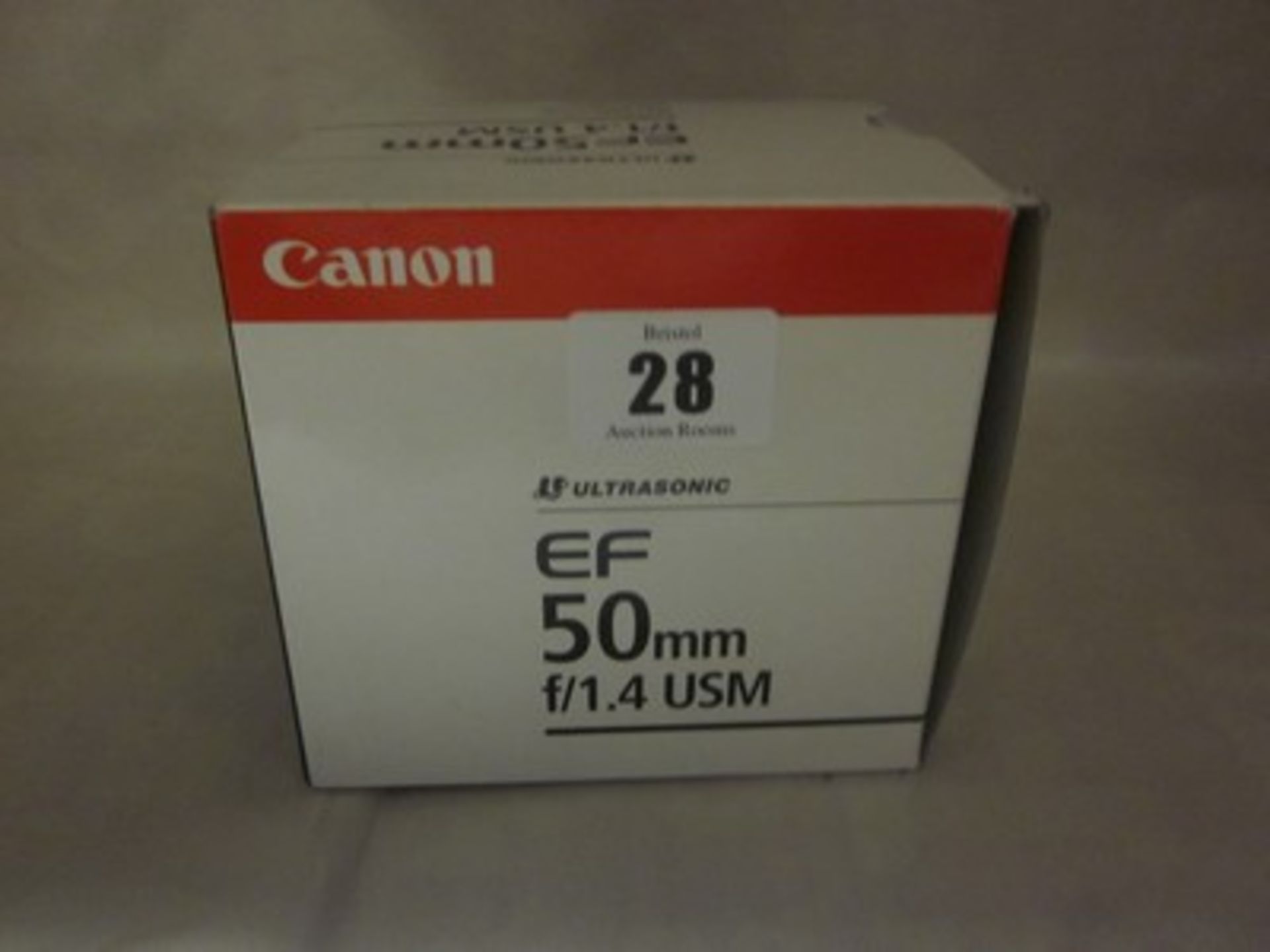 *A Canon Ultrasonic EF 50mm f/1.4 USM lens (Boxed as new).Payment and collection by 5pm Friday