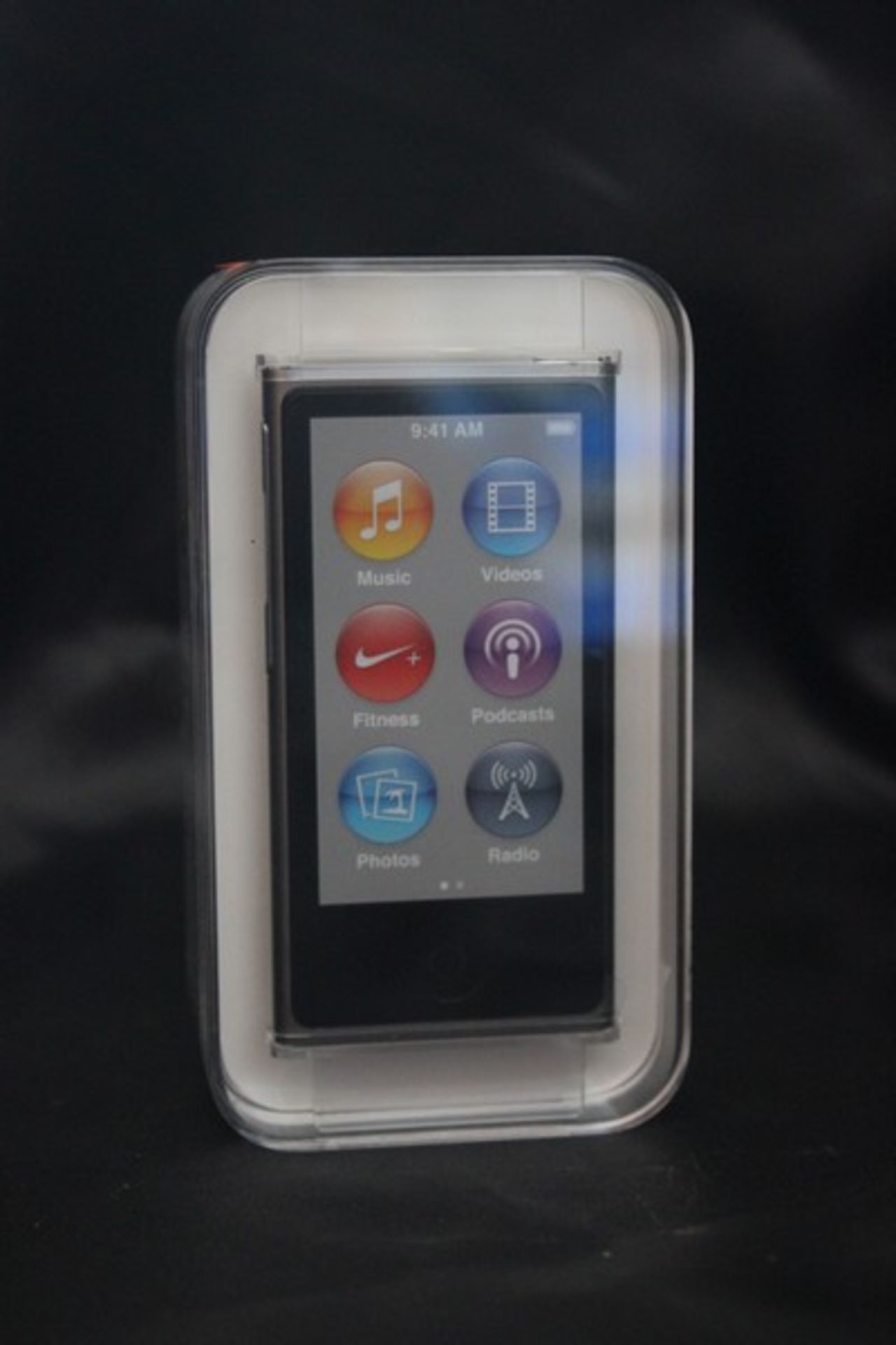 A space gray iPod Nano 16GB 7th Generation (Boxed as new).