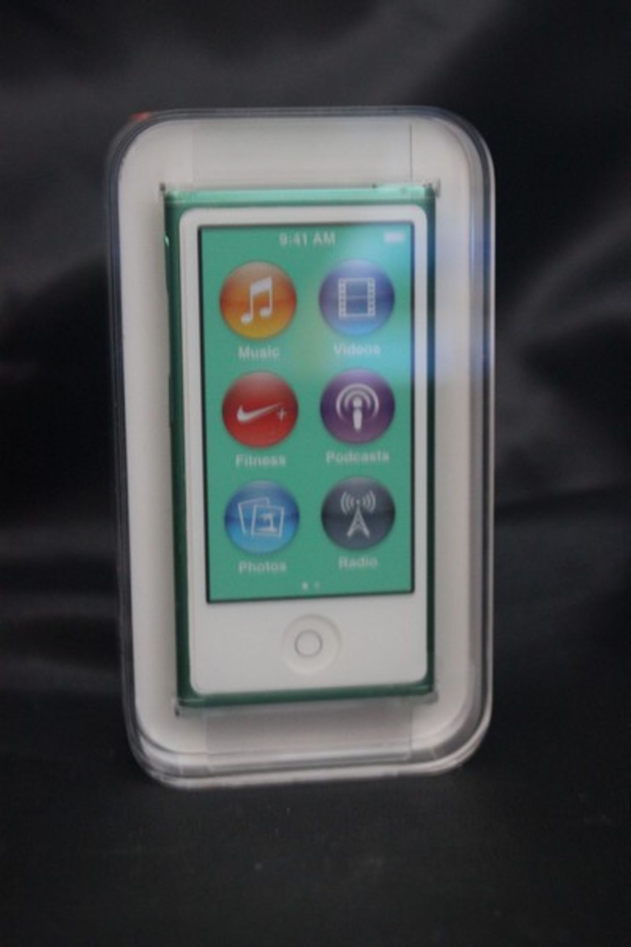 A green iPod Nano 16GB 7th Generation (Boxed as new).