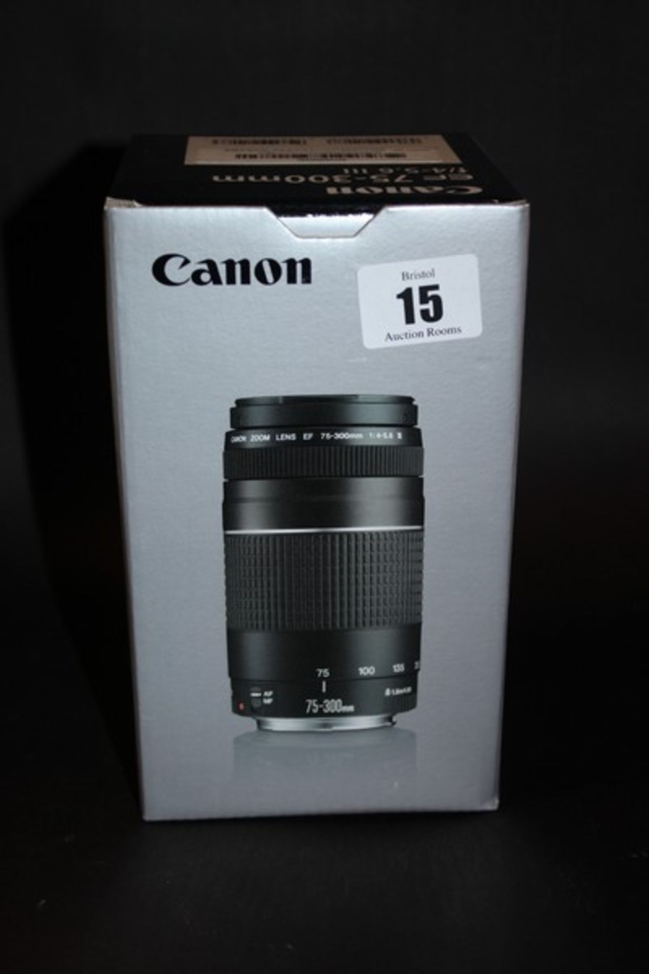 A Canon EF 75-300mm f/4-5.6 III Lens (Boxed as new).