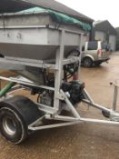 Peter Allen Rota Sheep/Pig Feeder. Towed by Quad/4x4 or mounted on forklift tines.