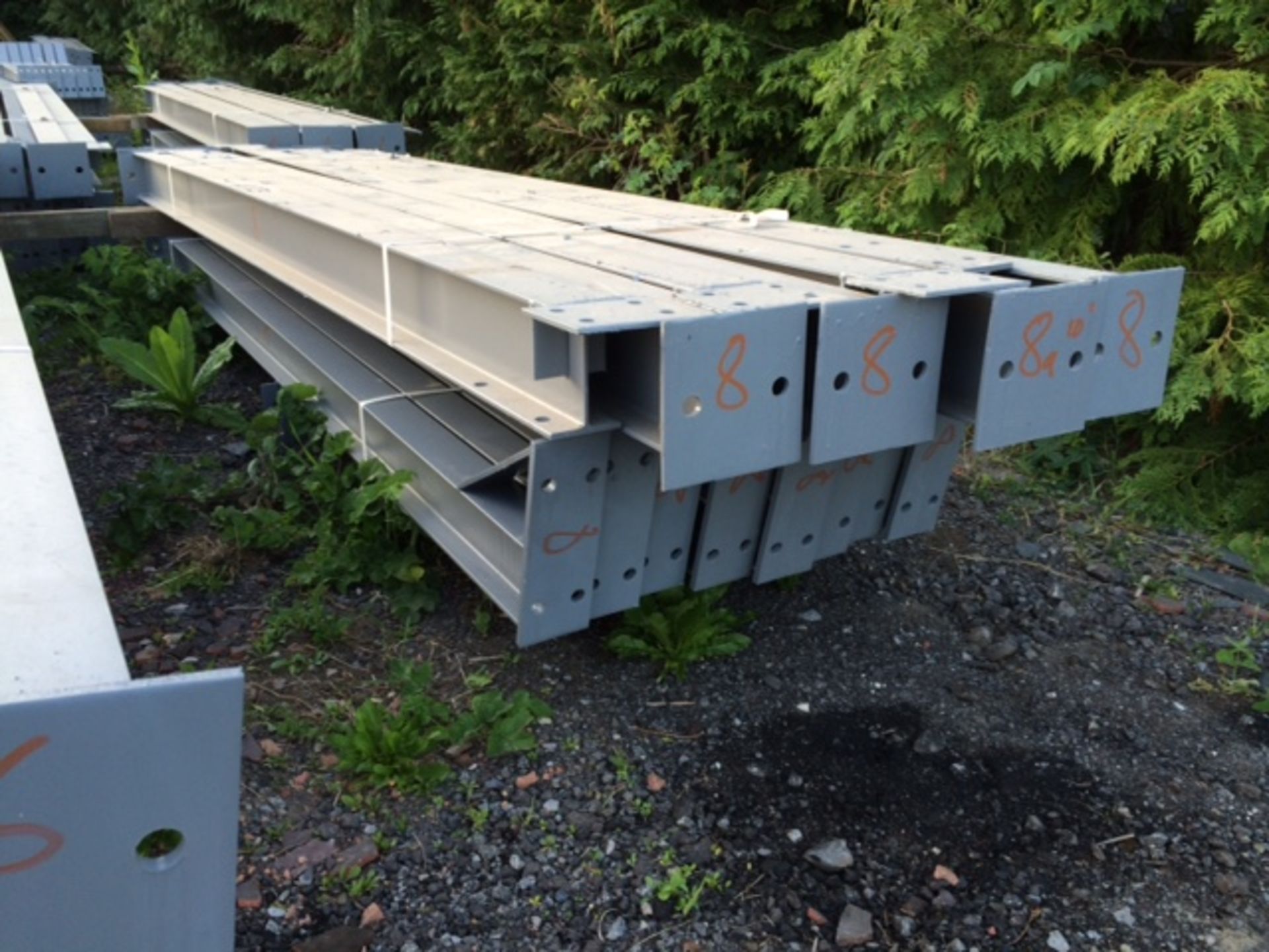 Apex Steel Framework, with Purlins and Fixings. 45ft long x 20ft wide x 10ft @ eaves.
