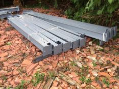 Mono Slope, Steel Framework, Stable/Shelter with Purlins and Fixings 48ft long x 12ft wide