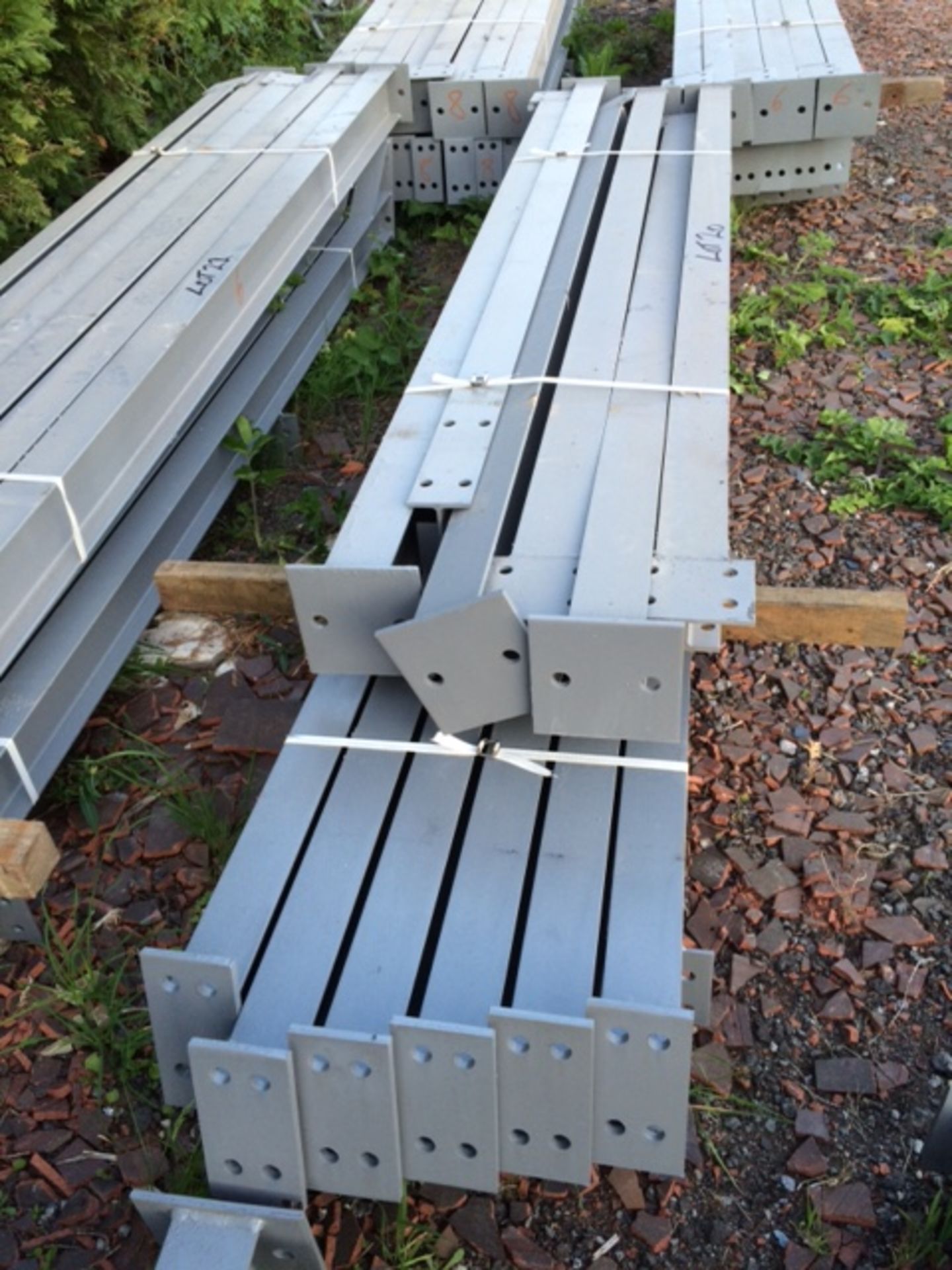 Apex Steel Framework, with Purlins and Fixings. 30ft long x 20ft wide x 8ft @ eaves. - Image 4 of 8