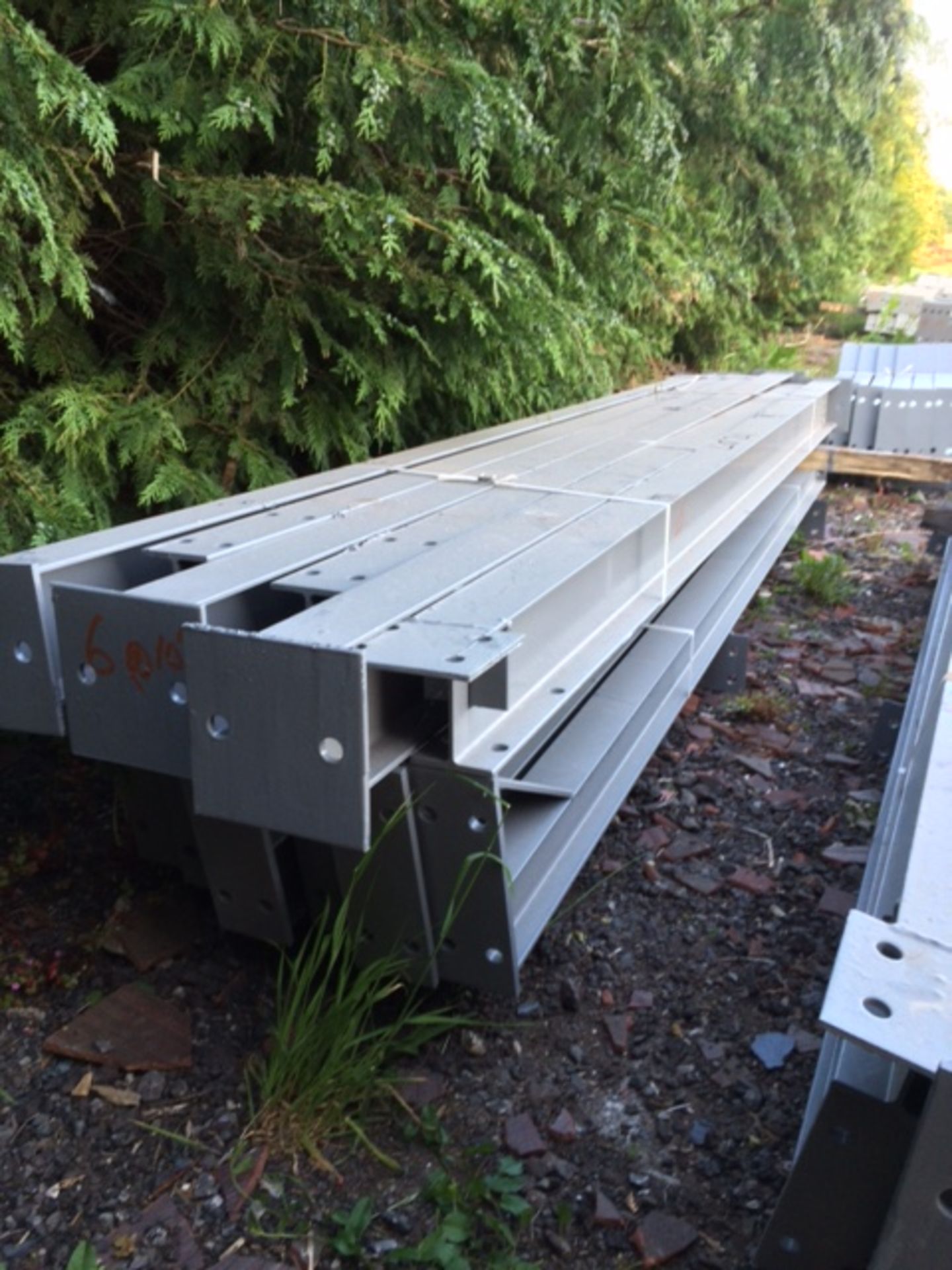 Apex Steel Framework, with Purlins and Fixings. 30ft long x 20ft wide x 10ft @ eaves.
