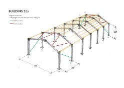 Apex Steel Frame Work on 20ft bays, frames, bolts and braces. 120ft x 40ft x 20ft @ eaves.