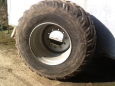 Nokian ELS. 4 Wheels. 700/50 R26.5. JCB Fastrac 10 stud Location Acle, Norfolk.