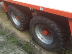 2013 Four FL630 BKT Flotation Tyres 560 x 45 x R22.5 90% tread.