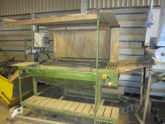 Roller inspection table. Roller table 1.1m wide x 2.4m long Location Atherstone, Warwickshire.