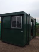 15ft Portacabin with seating, lights and sink unit