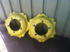 1 x Pair Wheel Centres: Yellow Location: Spalding, Lincolnshire