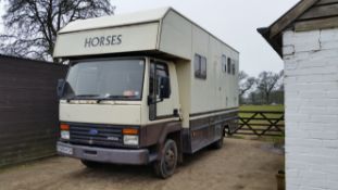 Ford Cargo 2/3 Horse Box used extensively for pony club, Location: Great Missenden, Buckinghamshire