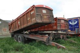 1999 Larrington Majestic 15t tandem axle tipping trailer Location: Ely, Cambridgeshire.