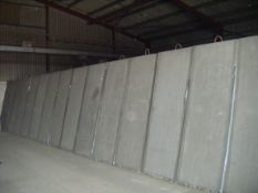 24x concrete dividing wall sections,