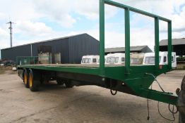 2015 Merrick Loggin Trailer 33 ft Flat bed trailer Location Milton Keynes, Buckinghamshire