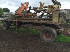 Hiab trailer with donkey engine. Location, Reading, Berkshire