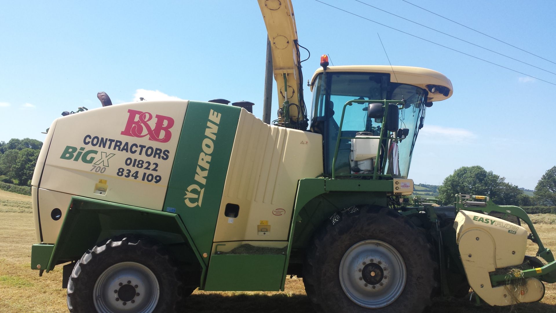 2011 Krone Big X 700 Forager. Very tidy machine with 70% blades. Location: Gunnislake, Cornwall.