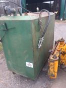 Bunded Steel Fuel Tank. Approximately 200 gallons c/w 12v pump. Location Nottinghamshire.