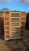 Chicken Pallets. 6 layers, 22cm High, 55cm Wide and 110cm Long. Location Fakenham, Norfolk.