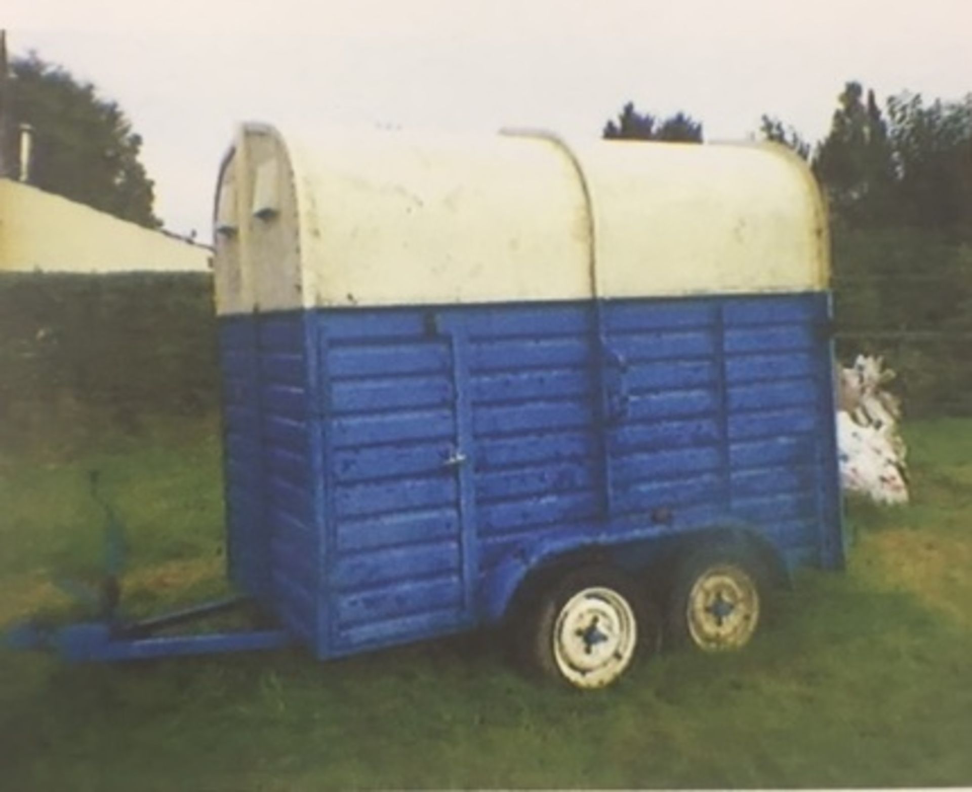 Laurie Pony Trailer Serial Number 4636/74 4 wheel pony trailer, 2 new tyres, spare wheel,
