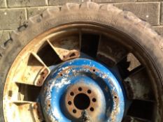 Michelin Rear wheels. 230/95 R48. And Taurus front row crop wheels. 9.5 R32. Location Acle, Norfolk.