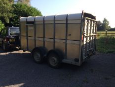 Ifor Williams Livestock Trailer, 12', year 2008. Location Diss, Norfolk.