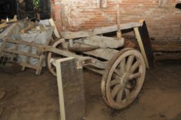 Vintage Wagon Turntable with wooden axle,Location near North Walsham, Norfolk.