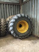Tyres PR Michelin Mega 1050 x42 Mega 90% on 10 stud rims. Location: Retford, Nottinghamshire