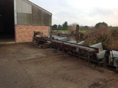 Edlington 20ft conveyor. Working order, on short legs. Location: Southwell, Nottinghamshire