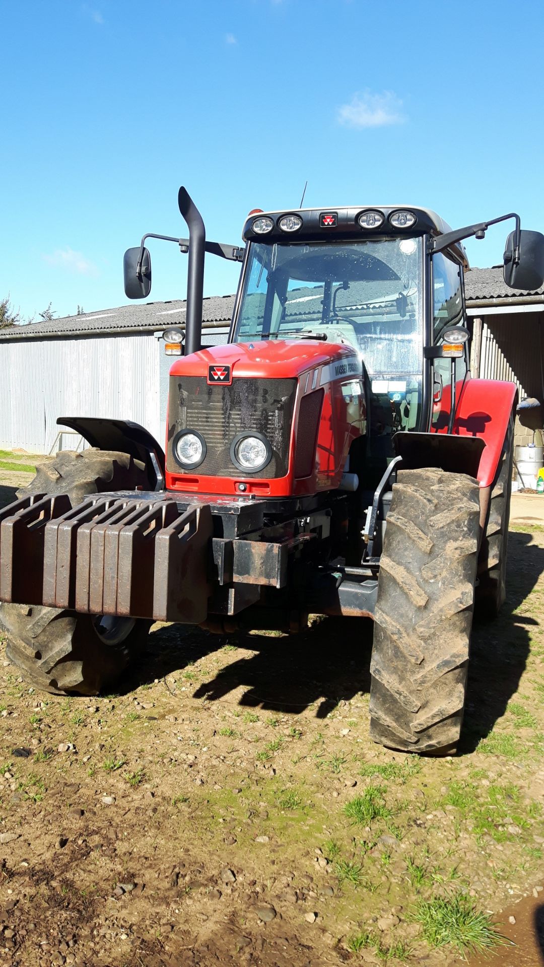 Massey Ferguson 5480, 3,370 hours, tyres 10% front, 30% rear. - Image 4 of 4