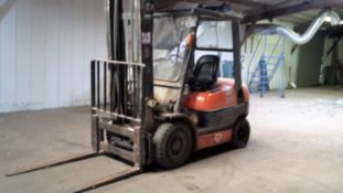 Toyota 2.5T Fork Truck 1st Reg. 1995 5,356 hours Reg Number: N407 KFE. Location Kings Lynn, Norfolk.