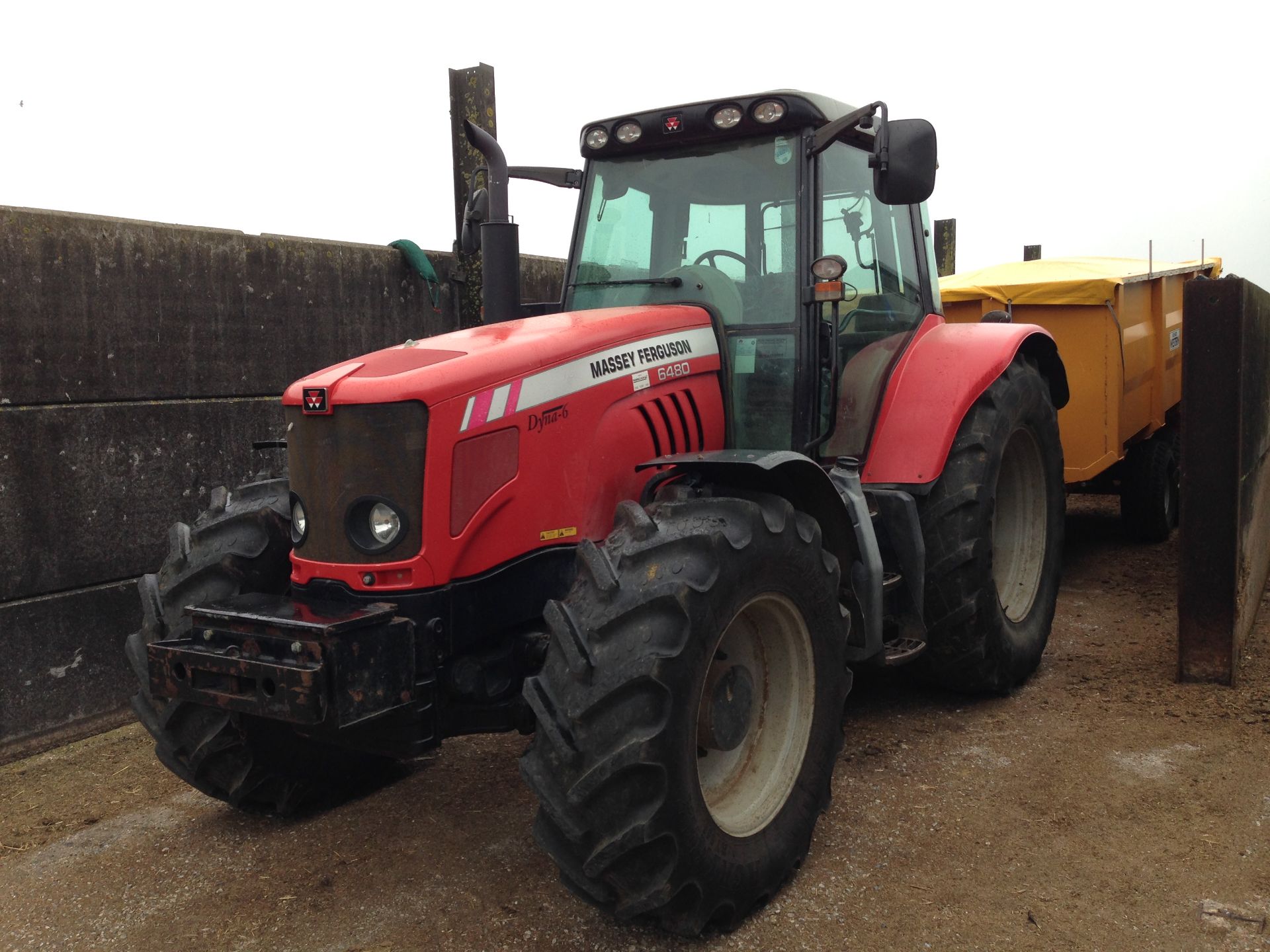 Massey Ferguson 6480 Dyna 6 Reg No: AU08 BGZ, Serial No: T036053 7,300 hours Location Diss, Norfolk. - Image 2 of 6