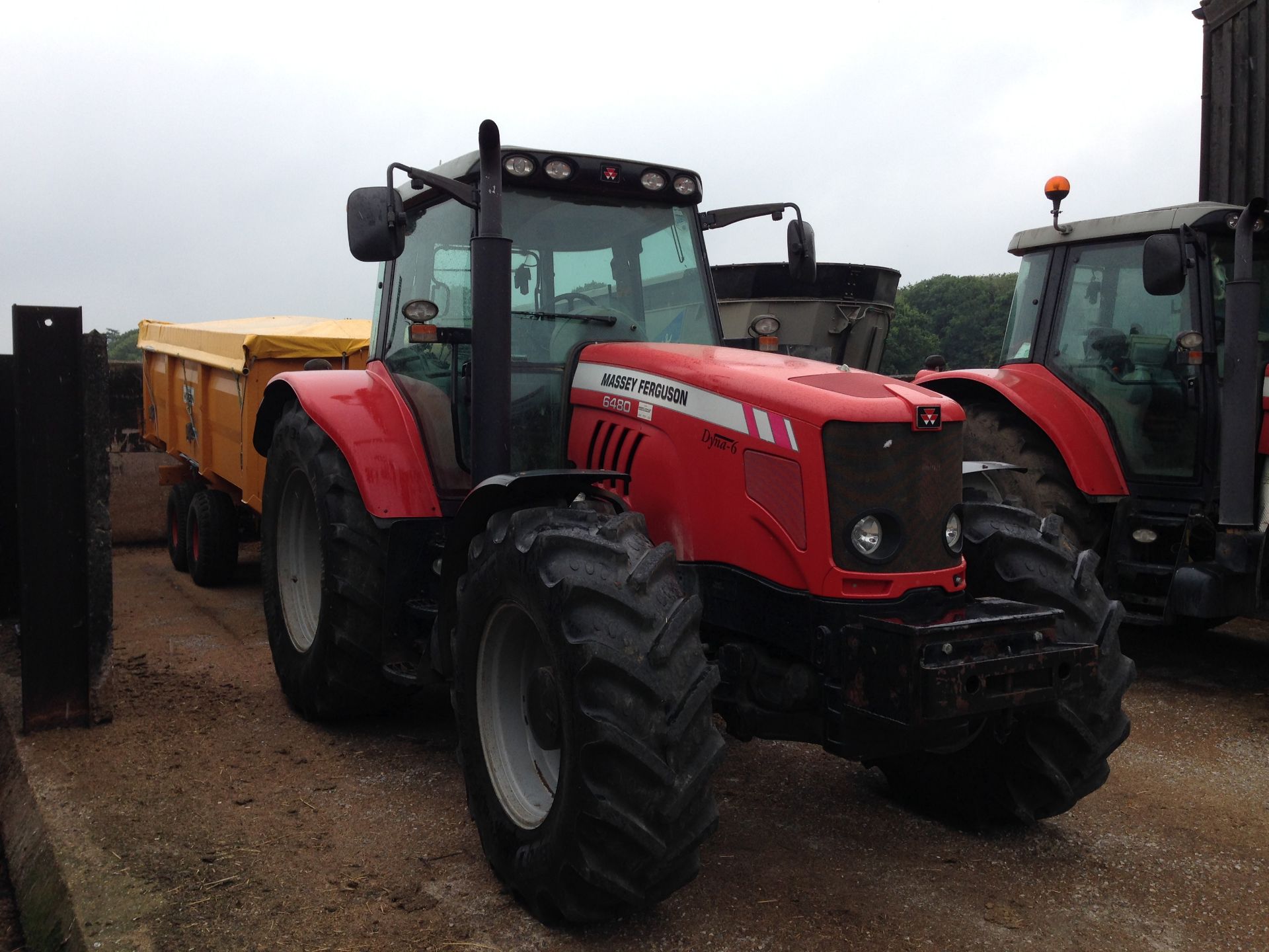 Massey Ferguson 6480 Dyna 6 Reg No: AU08 BGZ, Serial No: T036053 7,300 hours Location Diss, Norfolk. - Image 3 of 6