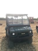 2009 Kawasaki Mule 4010 Diesel 4wd utility vehicle with power steering and tipping back. Reg No: