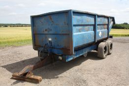 1987 AS Marston FF10D 10t tandem axle dump trailer. Serial No: 10999