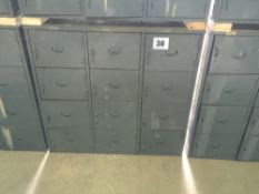 Quantity 12 compartment cupboards