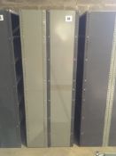 Quantity twin dexion shelving units