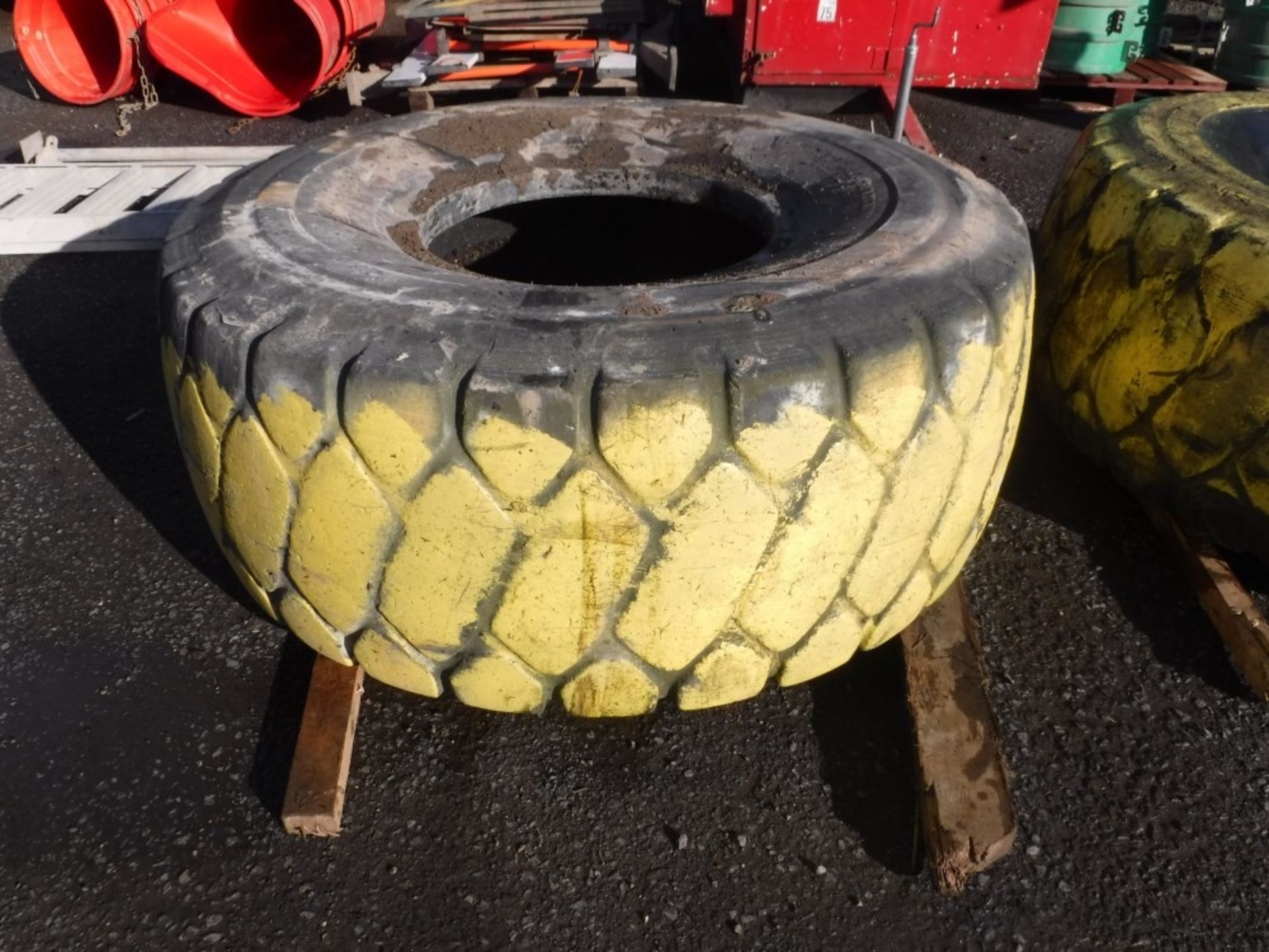 2 TYRES PREVIOUSLY USED AS BARRIERS [+ VAT] - Image 2 of 2