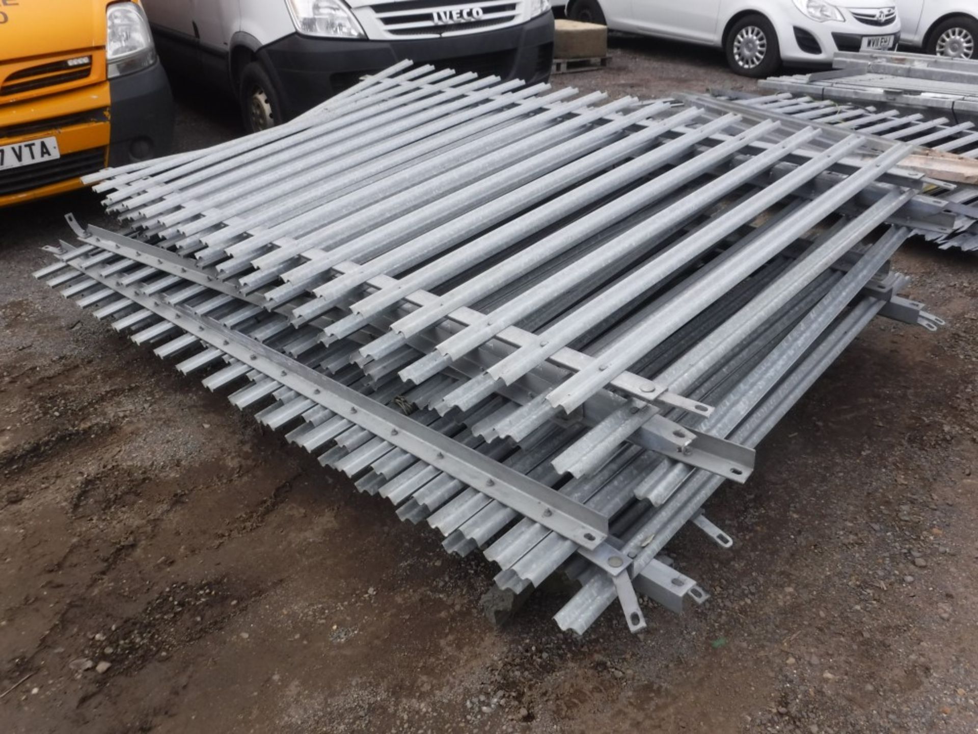 9 GALVANISED FENCE PANELS [+ VAT]