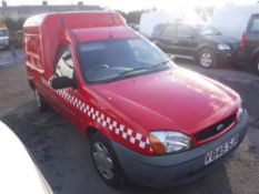 Y reg FORD FIESTA COURIER 50 TD VAN, 1ST REG 05/01, TEST 05/17, 46433M, V5 HERE, 1 OWNER FROM NEW (