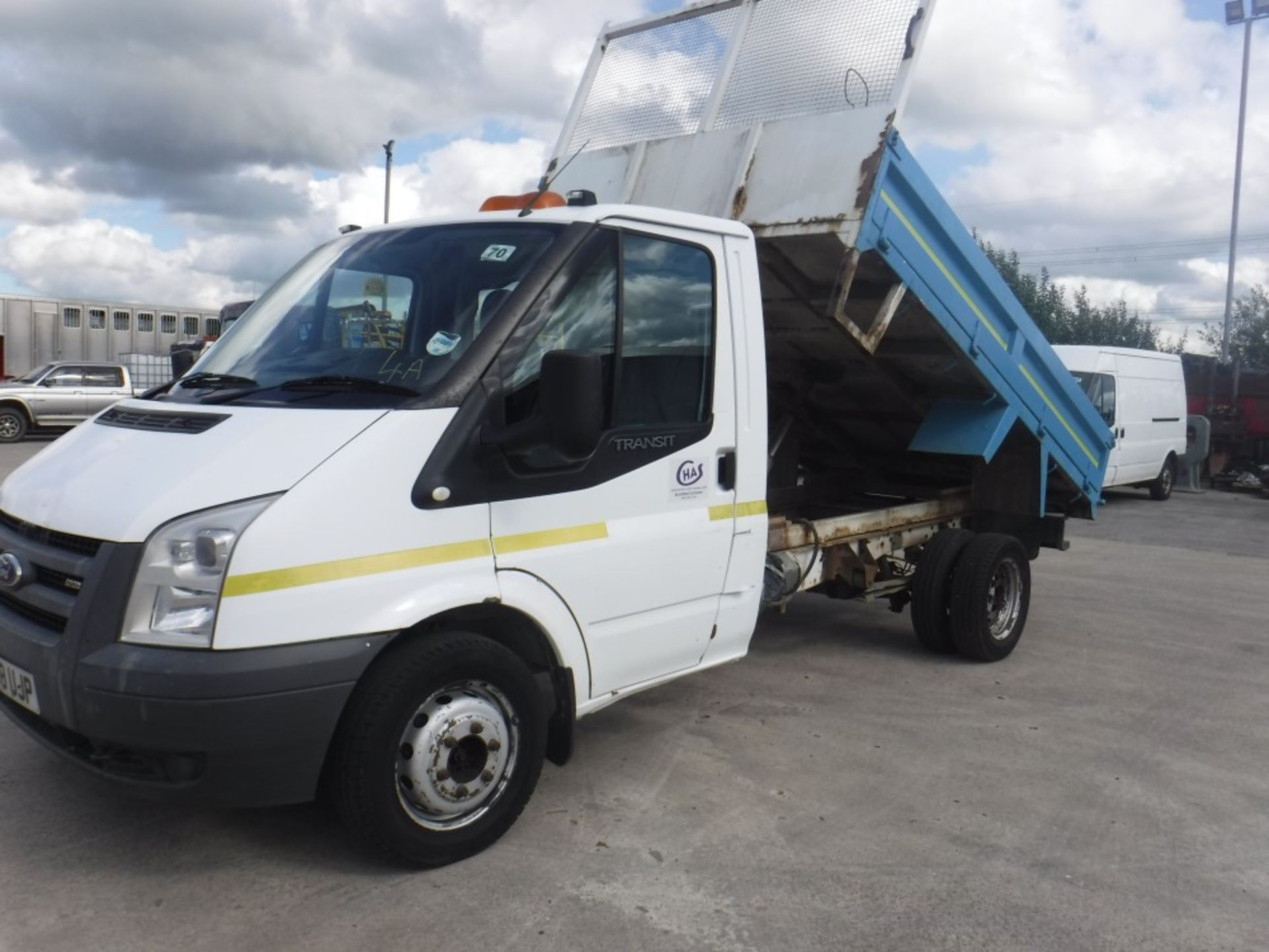 2008 58 reg FORD TRANSIT 100 T350 TDCI TIPPER, GOOD RUNNER, 121576M, TEST 05/17, V5 HERE [+ VAT] - Image 3 of 7