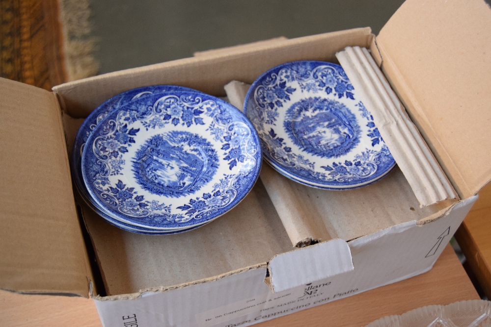 A quantity of Churchill blue and white willow tree pattern ceramics including tea pot, coffee pot, - Image 2 of 2