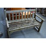 A garden bench 125cm long