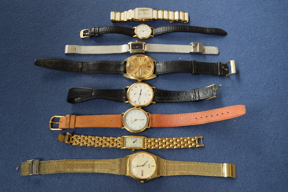 A mixed lot of wristwatches, including Seiko, Bulova, Mappin & Webb, Skagen,