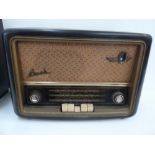 A vintage Bakelite Bush radio type VHF61 together with a Phillips radio (2)