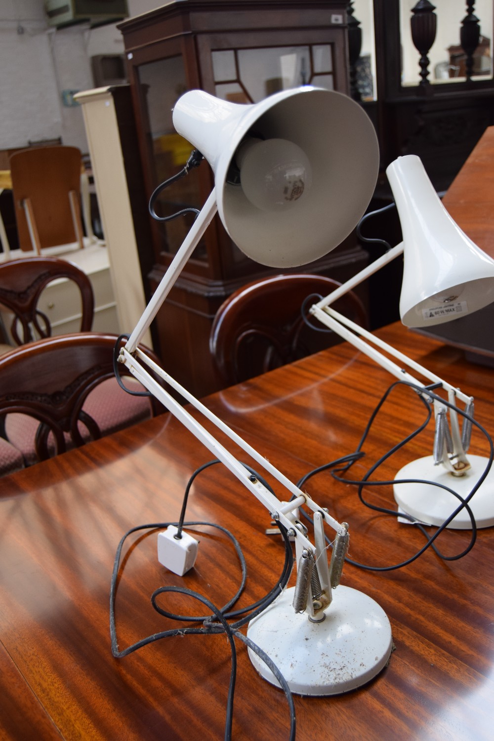 A vintage Anglepoise desk lamp,maker Herbert Terry & Sons,