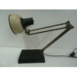 A LIVAL anglepoise desk lamp with white shade