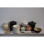 A quantity of kitchen and stoneware including McDougalls Flour, Denby,