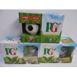 Boxed PG Tips Monkey and 160 bags; Boxed PG Tips Mini Monkey and 160 bags;