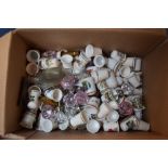 A collection of thimbles,